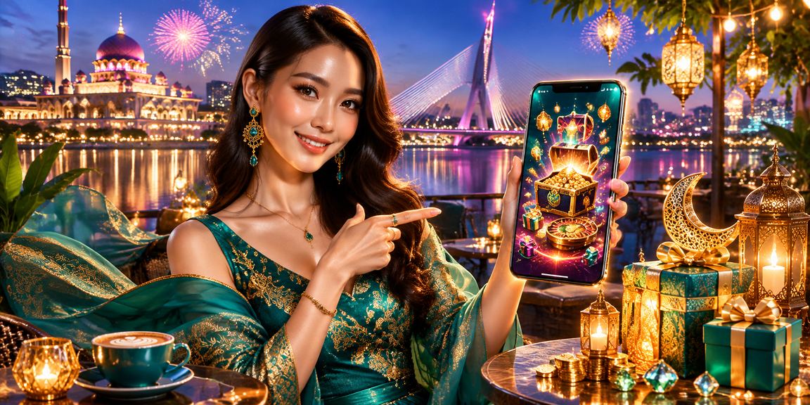 A user accessing the sports betting platform on a smartphone featuring a Putrajaya batik design