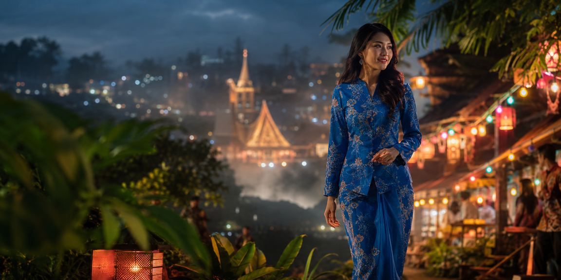 Women in traditional baju kurung playing casino slots in Seremban
